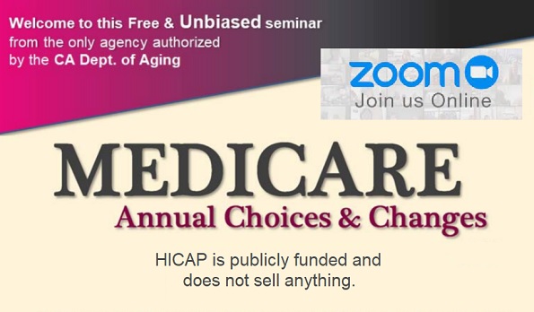 Medicare Annual Choices and Changes- Online Event Sponsored by The Rio Vista Library