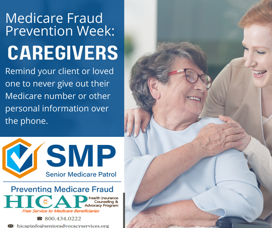 Medicare Fraud Prevention Week   Caregivers