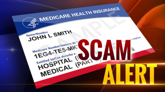 Scam Alert graphic warning of Medical Health Insurance scams.